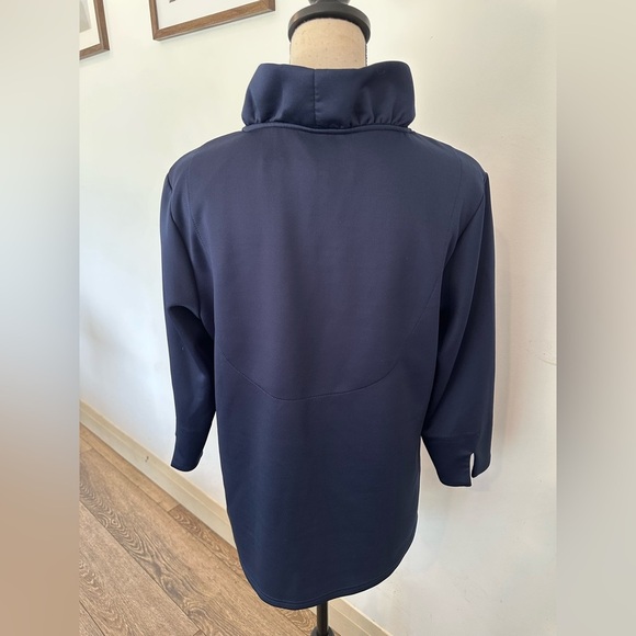 Gretchen Scott Designs Deep Blue Ruffled Blouse - Picture 2 of 4